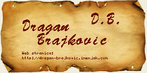 Dragan Brajković vizit kartica